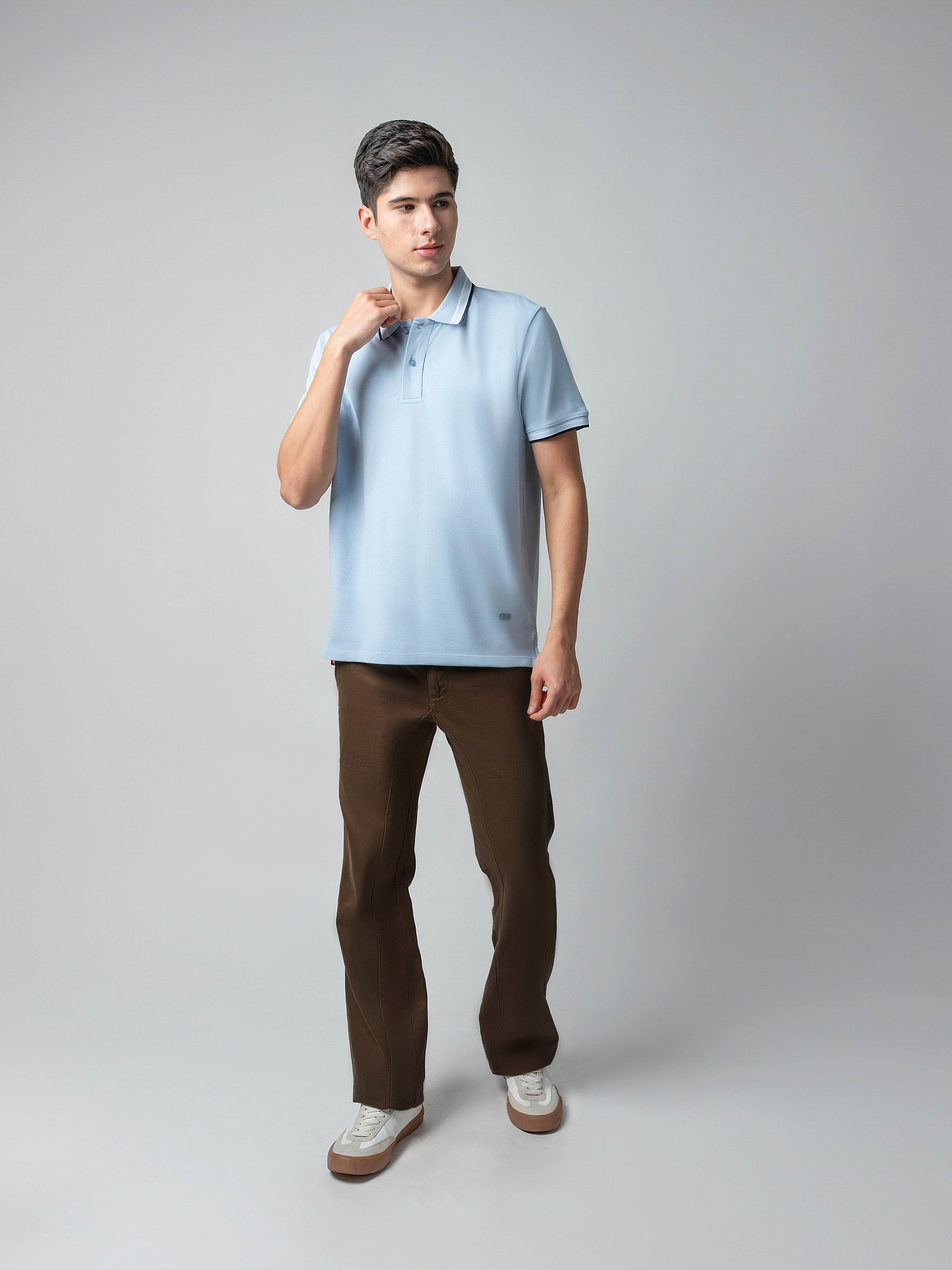 Sky blue polo tshirt