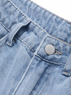 Wispy Blue Washed Wide Leg Jeans Stylish Wodrobe