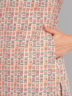 Women Multicolor Printed Straight Kurta Krya