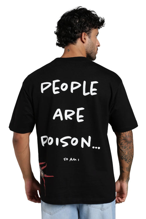 Black Centipede Oversized T-Shirt