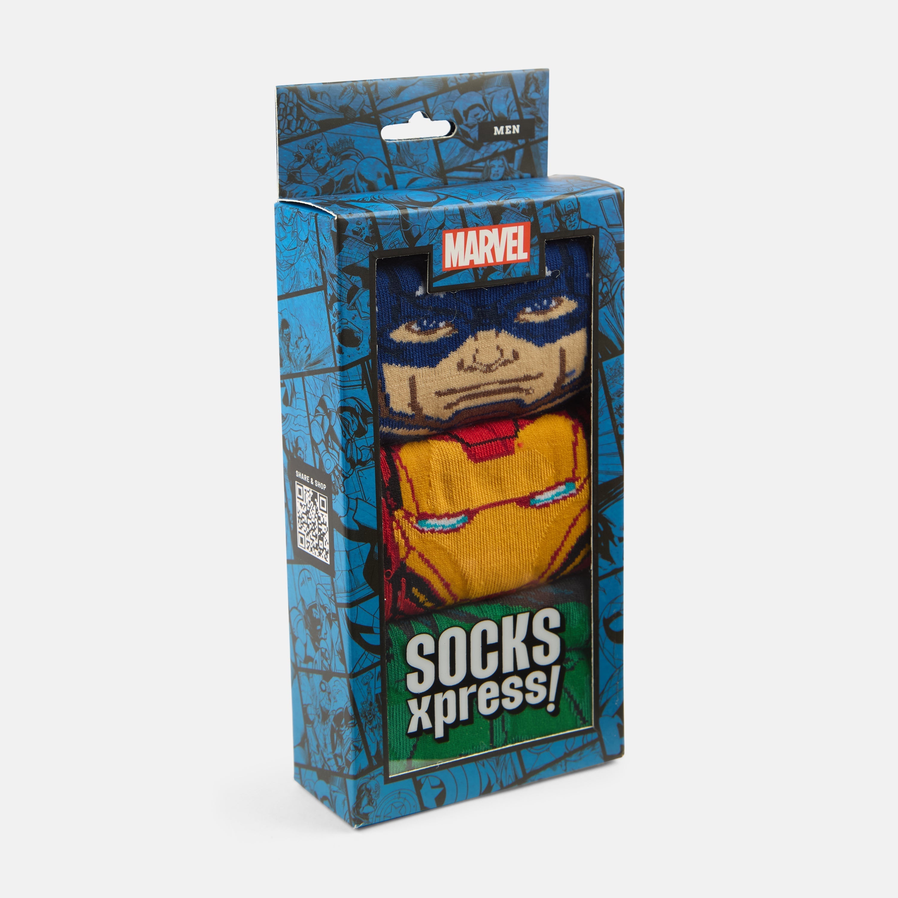 Men’s Marvel Character Themed Ankle Socks SocksXpress
