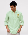 Green Linen Shirt