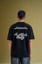 Star Boy Black Oversized Black T-Shirt Main Character