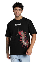 Black Centipede Oversized T-Shirt