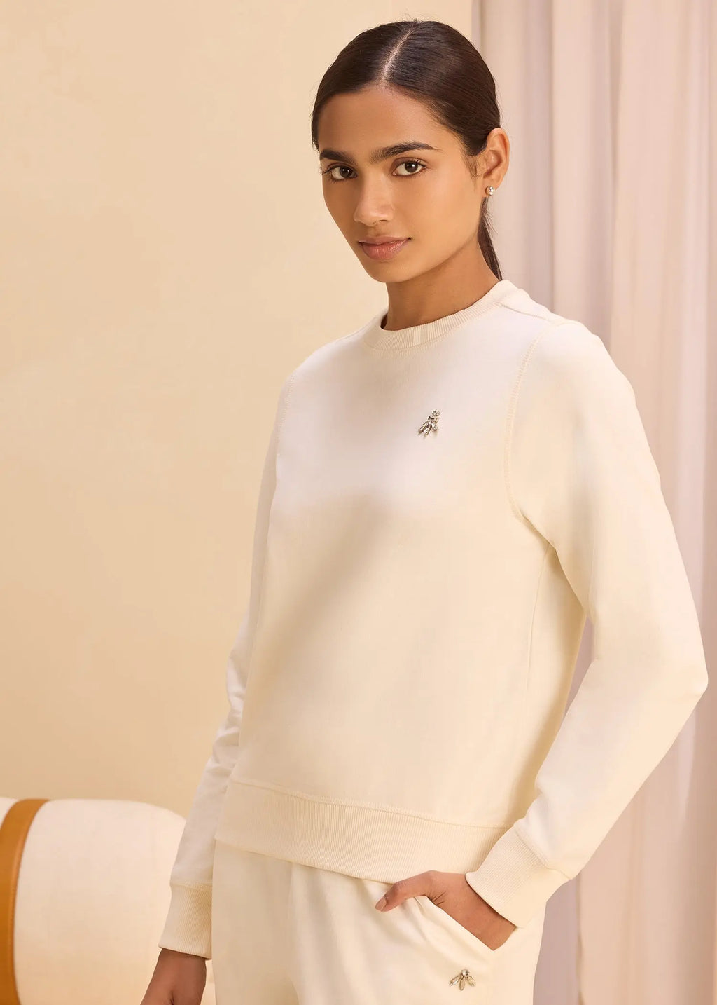 Classic Crew Neck iCotton Sweatshirt Alonge
