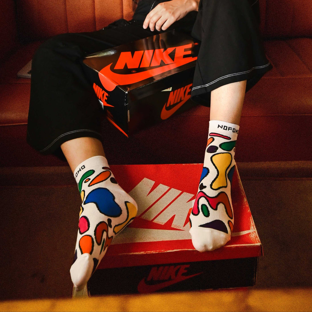 Colour Blast - Short Crew Socks NOFOMO