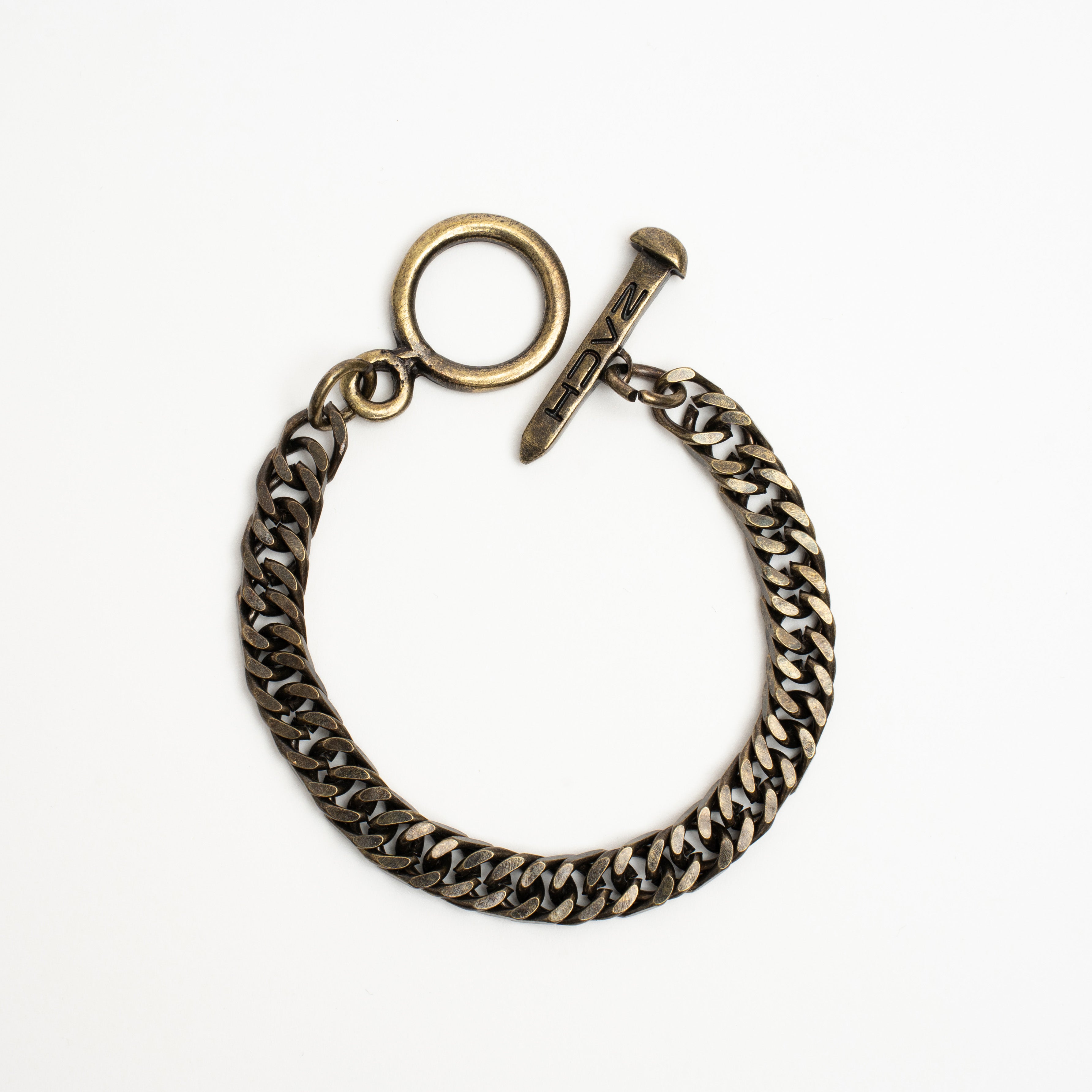 Spiga Chain Bracelet - 8Mm - Rustic Gold Zach