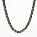 Cuban Neck Chain - 8Mm - Chrome Noir Zach