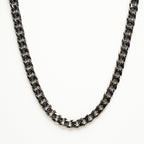 Cuban Neck Chain - 8Mm - Chrome Noir Zach