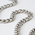 Cuban Neck Chain - 8Mm - Satin Silver Zach