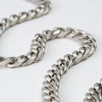 Cuban Neck Chain - 8Mm - Satin Silver Zach