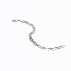 Razr Chain Bracelet - Satin Silver Zach