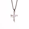 Cross  Pendant - Rhodium Black Zach
