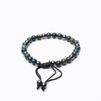 Bloodstone Beaded Bracelet - 6Mm - Braided Zach