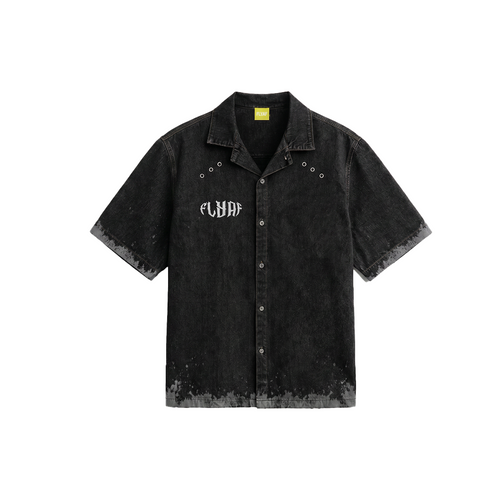 Black Advisory Denim Shirt — Stylera India