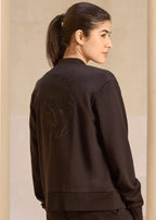 iCotton Embroidered Zipper Jacket Alonge