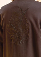 iCotton Embroidered Zipper Jacket Alonge