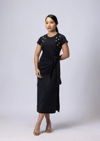 iCotton Eye Catcher Drape Dress Alonge