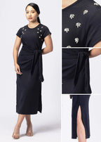 iCotton Eye Catcher Drape Dress Alonge