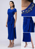 iCotton Eye Catcher Drape Dress Alonge