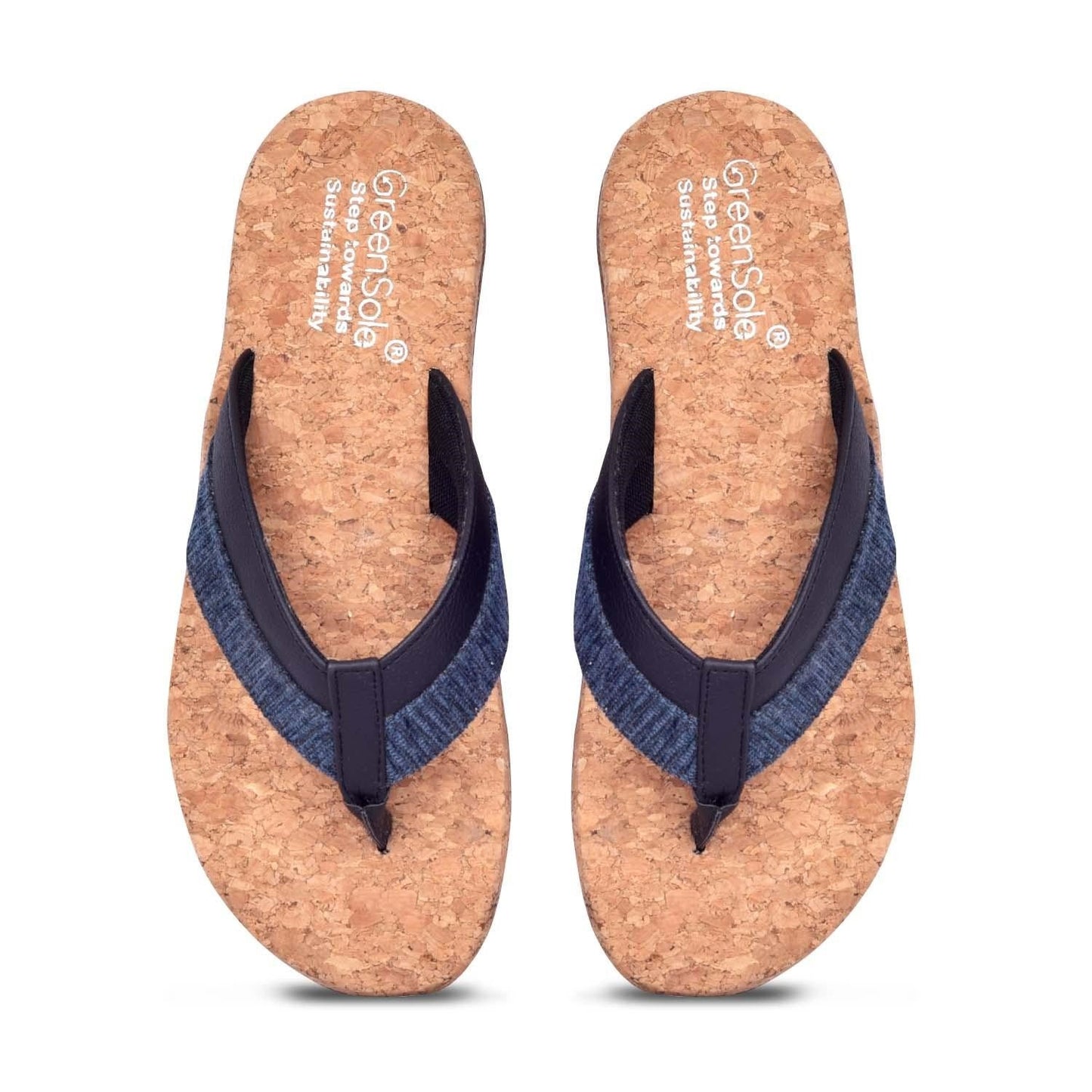 Greensole Blue Whale Unisex Slippers - Navyblue