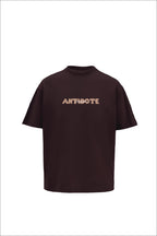 Antidote Heavyweight Oversized Printed Brown T-Shirt Main Character