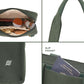 Iris Tote | Green | Work Tote Bag
