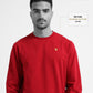 Dark Red Crewneck Sweatshirt