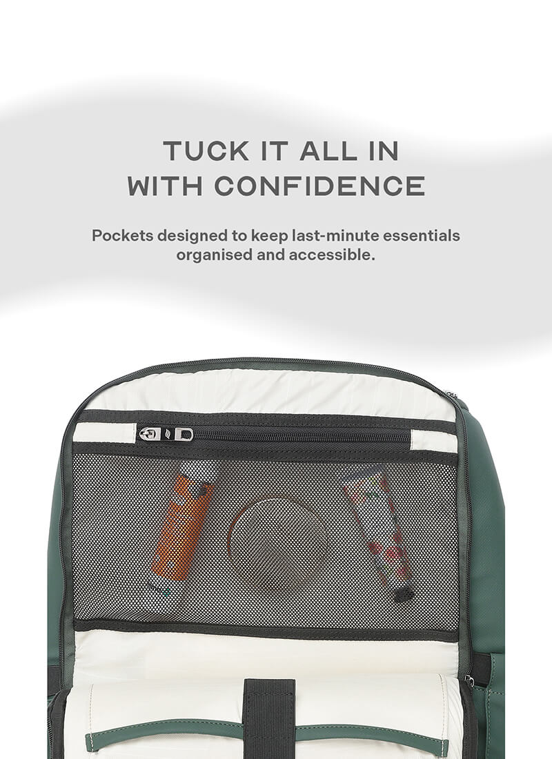 Stark Backpack | Green |  Everyday Laptop Backpack