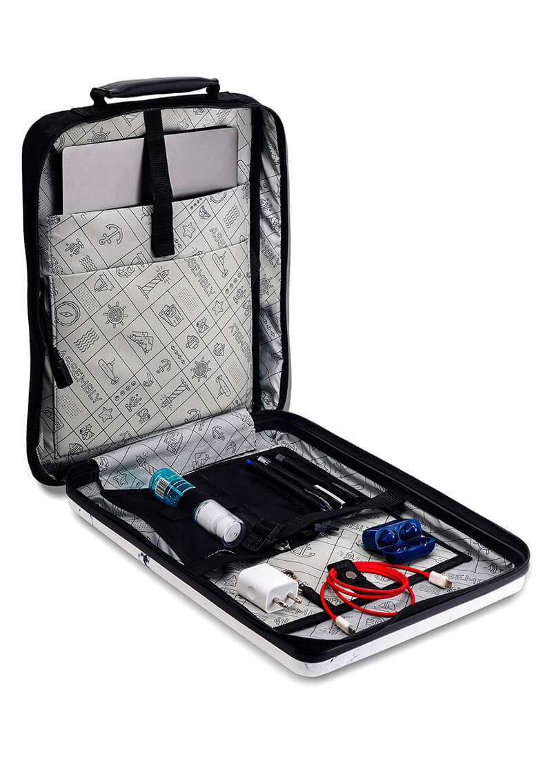 Agile Set | Marble | CabinPro+Laptop Backpack