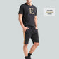 black printed t shirt