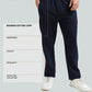 Engyne Contrast Cut & Sew Track Pant – Rougen Cotton Loop Knit Navy