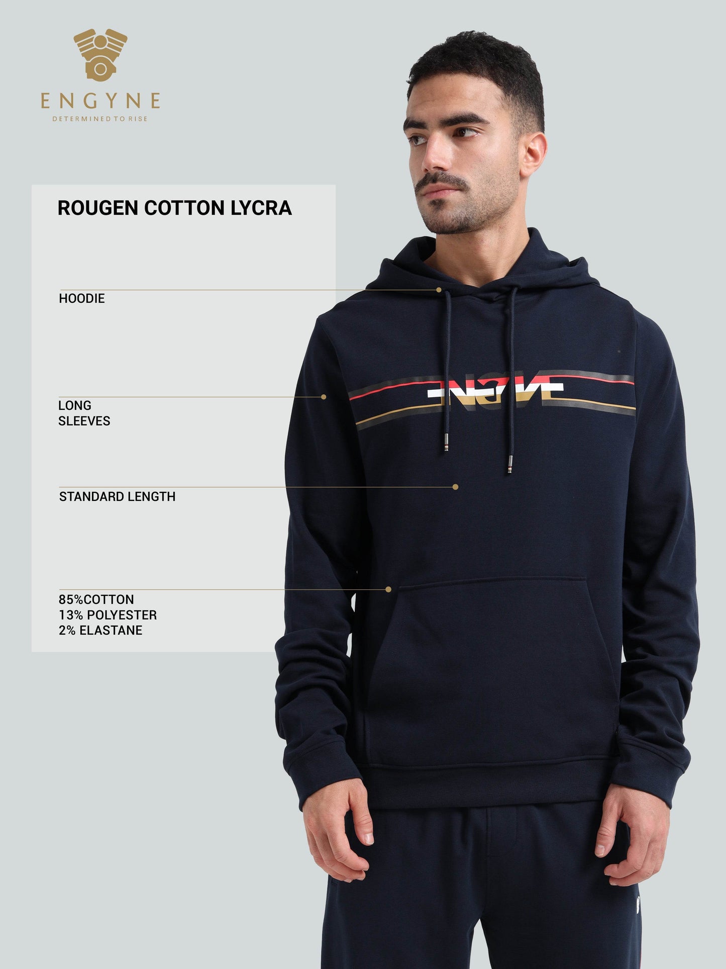 navy hoodie