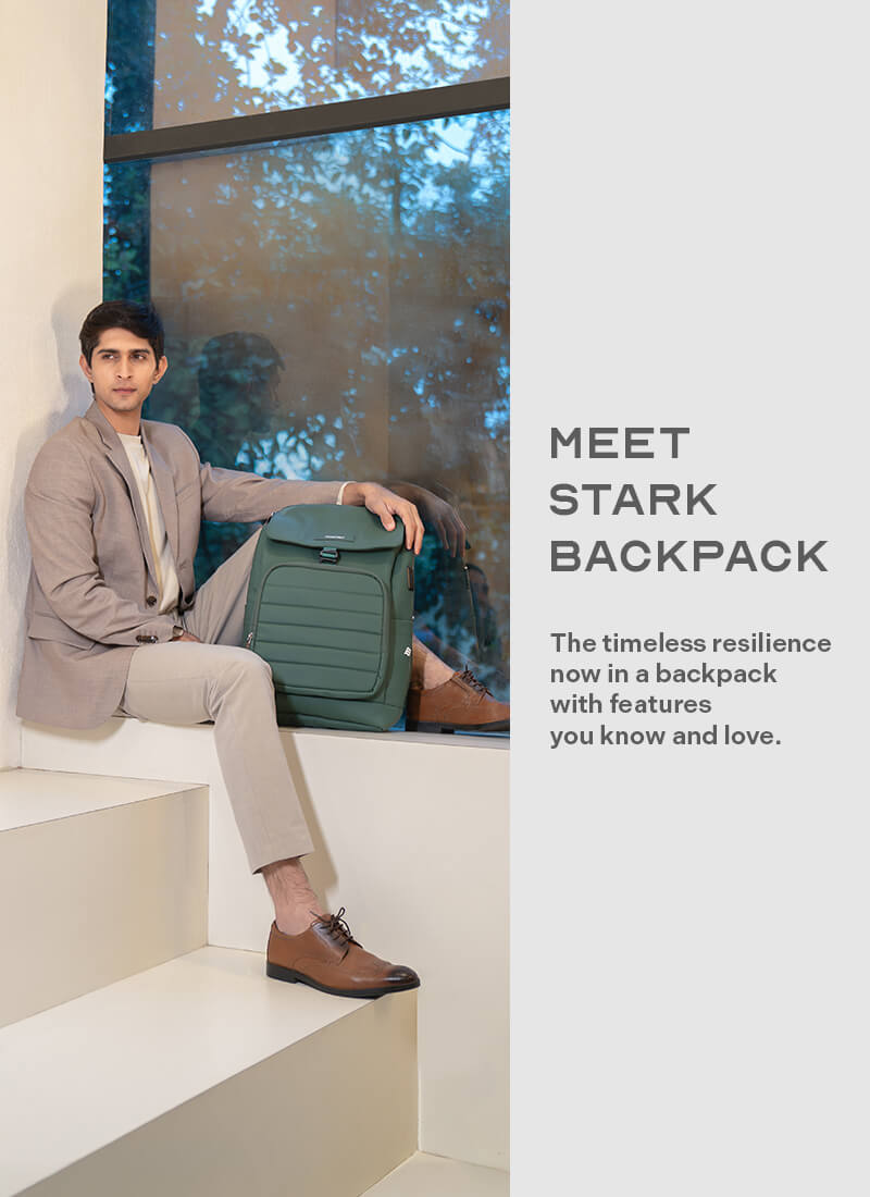 Stark Backpack | Green |  Everyday Laptop Backpack