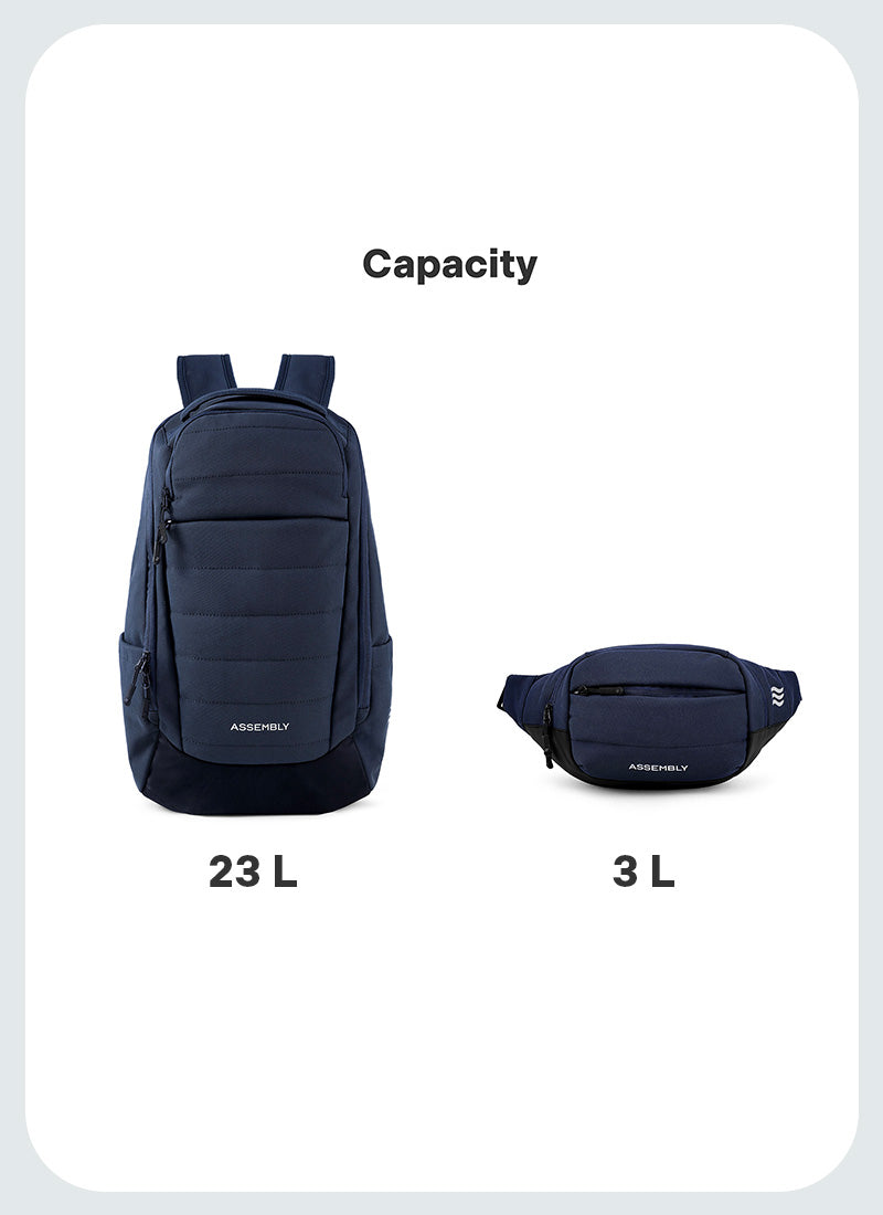 Float Backpack & Fanny Combo | Cobalt | Premium Backpack & Crossbody Bag