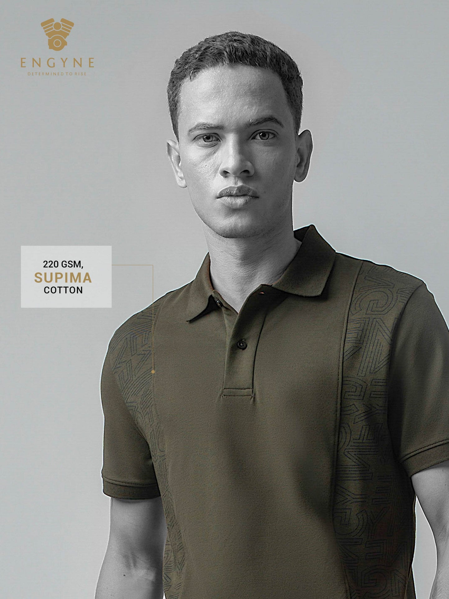 Olive polo tshirt for men 