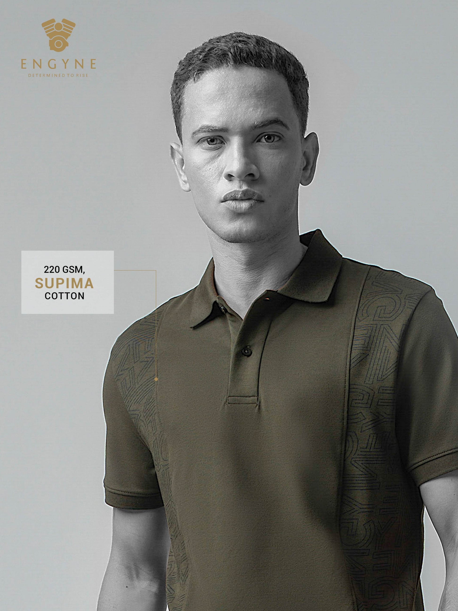 Olive polo tshirt for men 