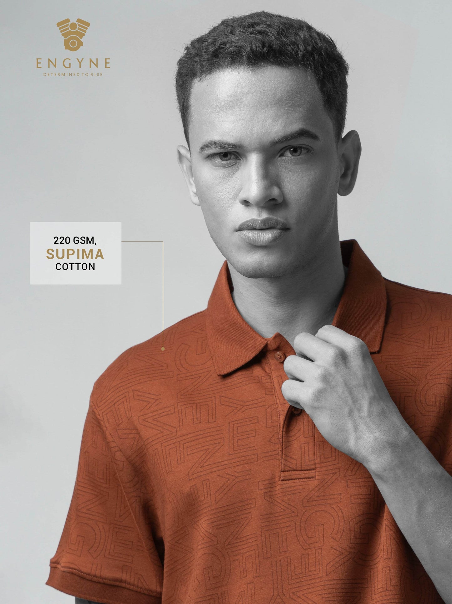 Brown polo tshirt for men 