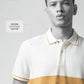  Supima Cotton Lycra Striped White T Shirt