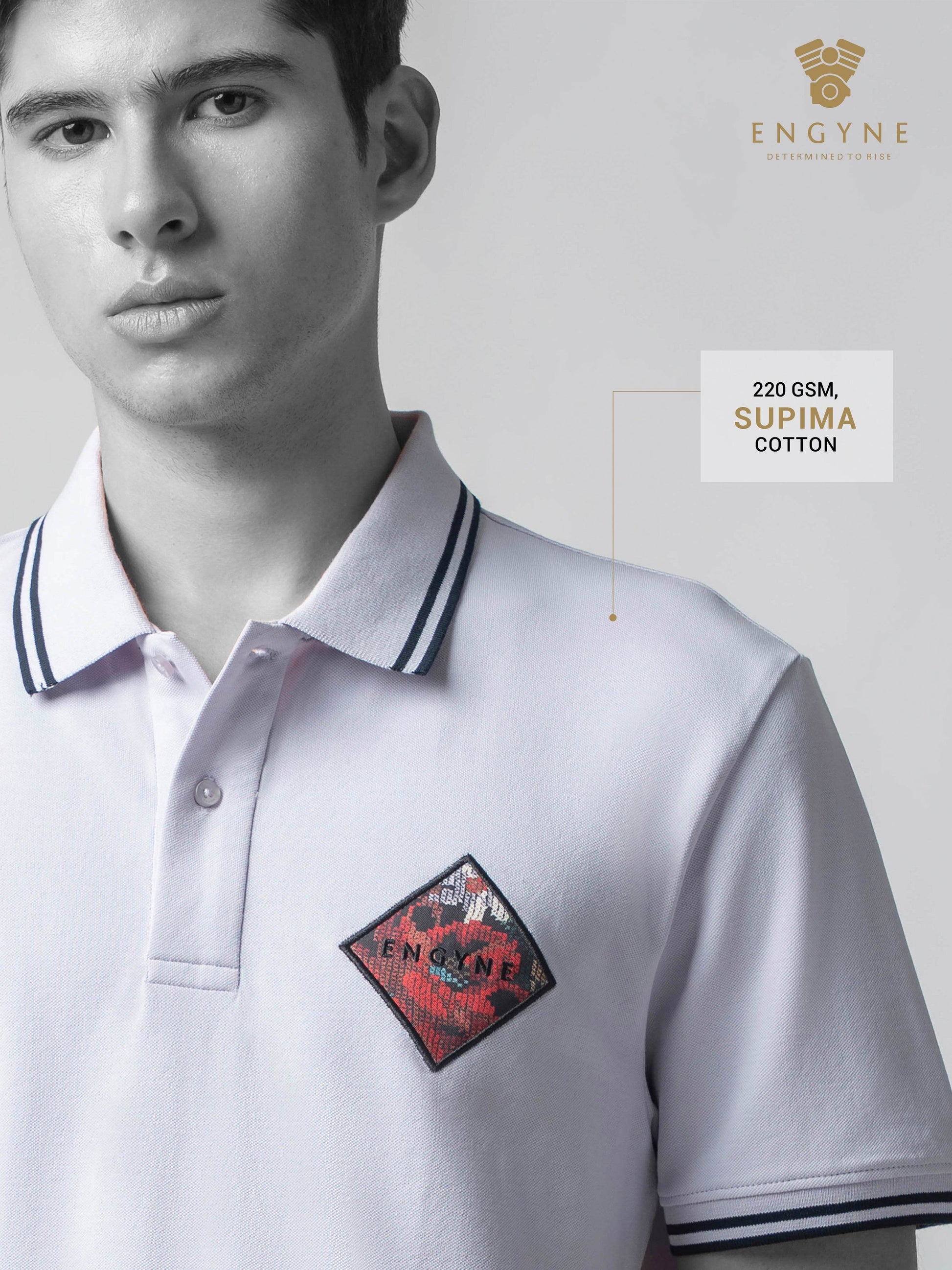 Lavender polo tshirt for men 