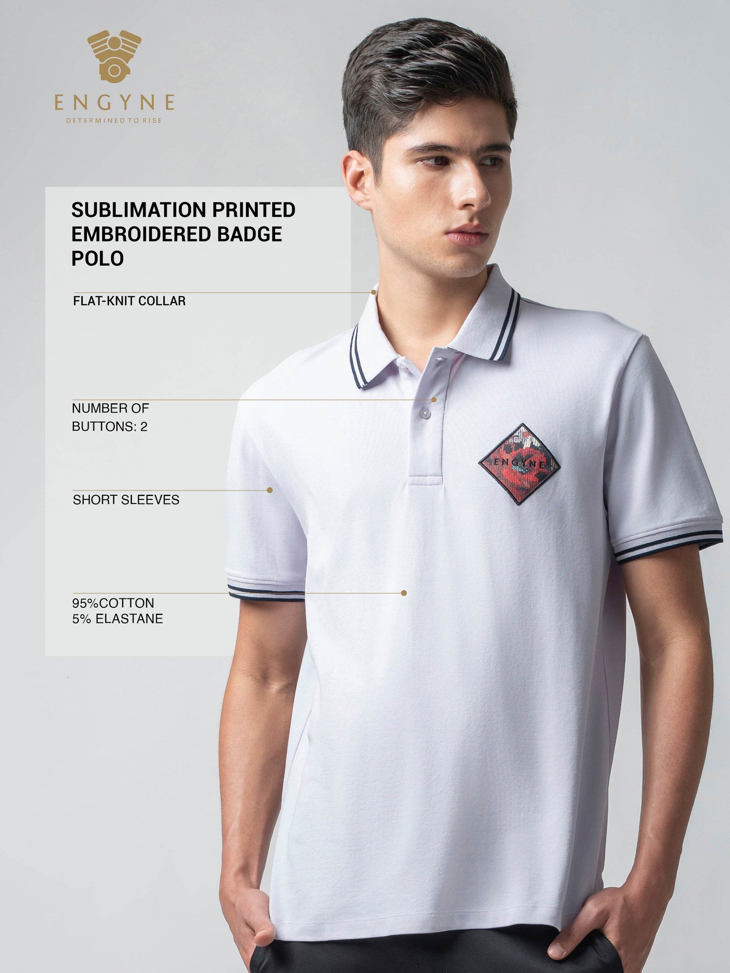 Lavender polo tshirt for men 