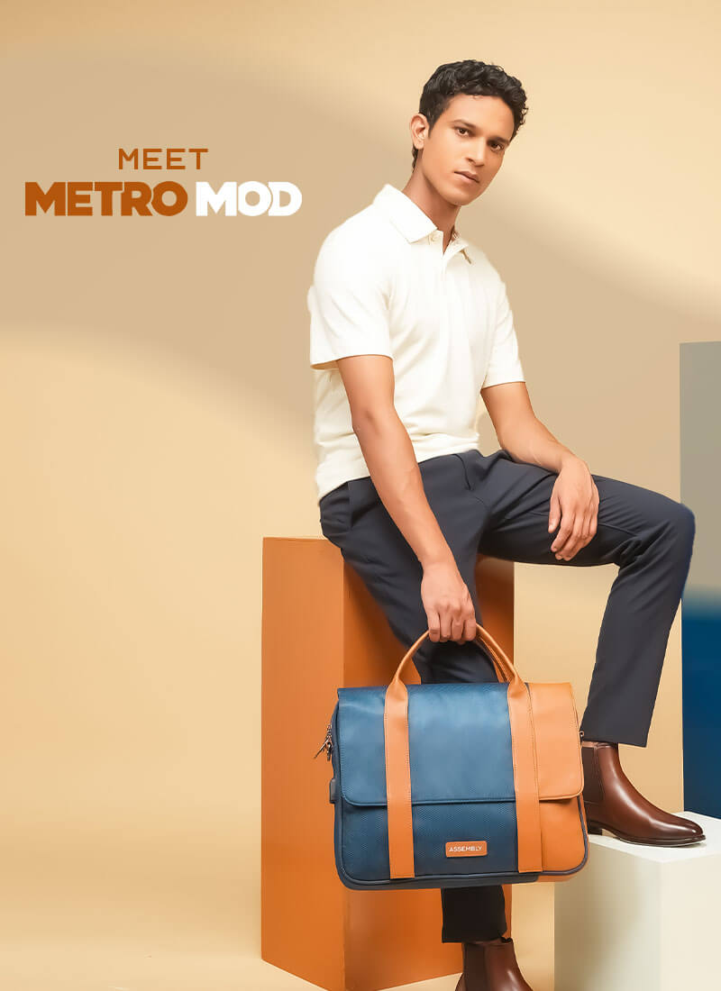 Urbix | Blue | Premium Laptop Messenger Bag