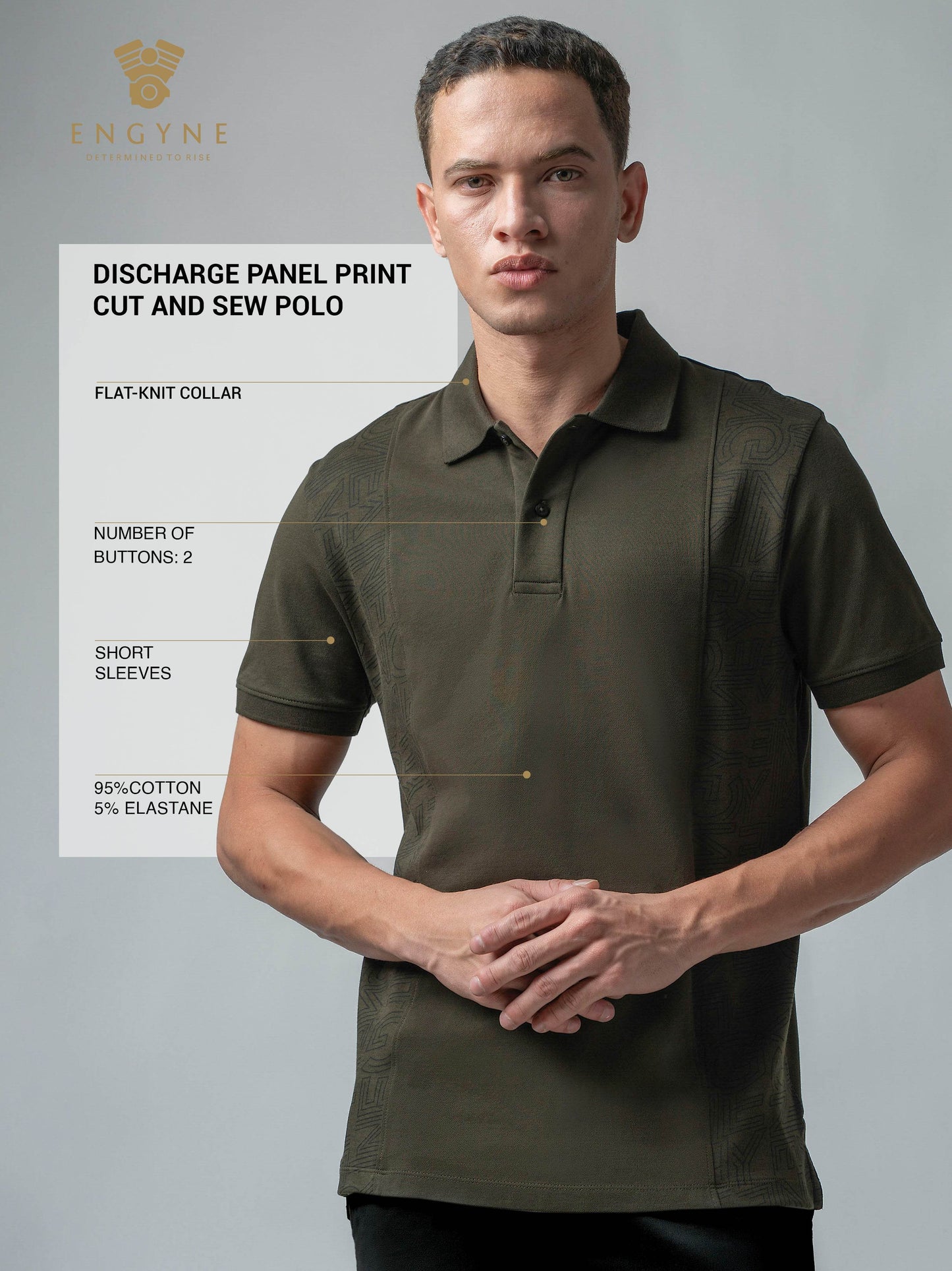 Olive polo tshirt for men 