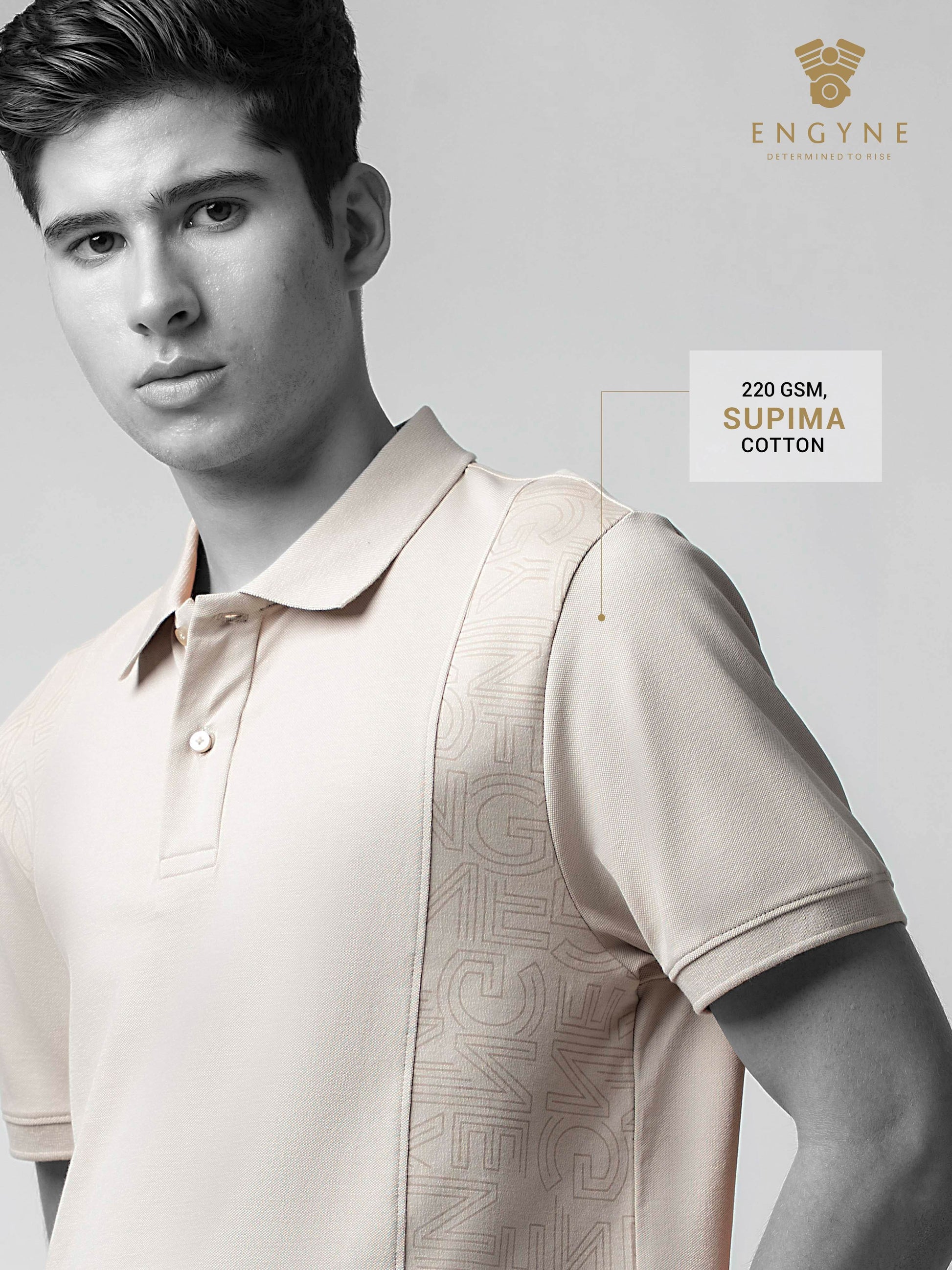 Beige polo tshirt for men 