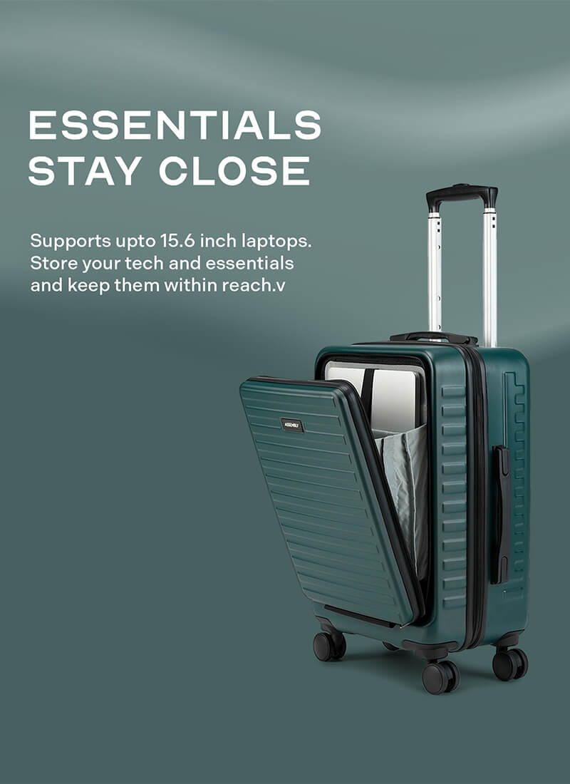 StarkPro Combo | Green | CabinPro+Medium Hard Luggage