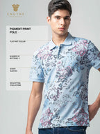 Sky blue polo tshirt for men