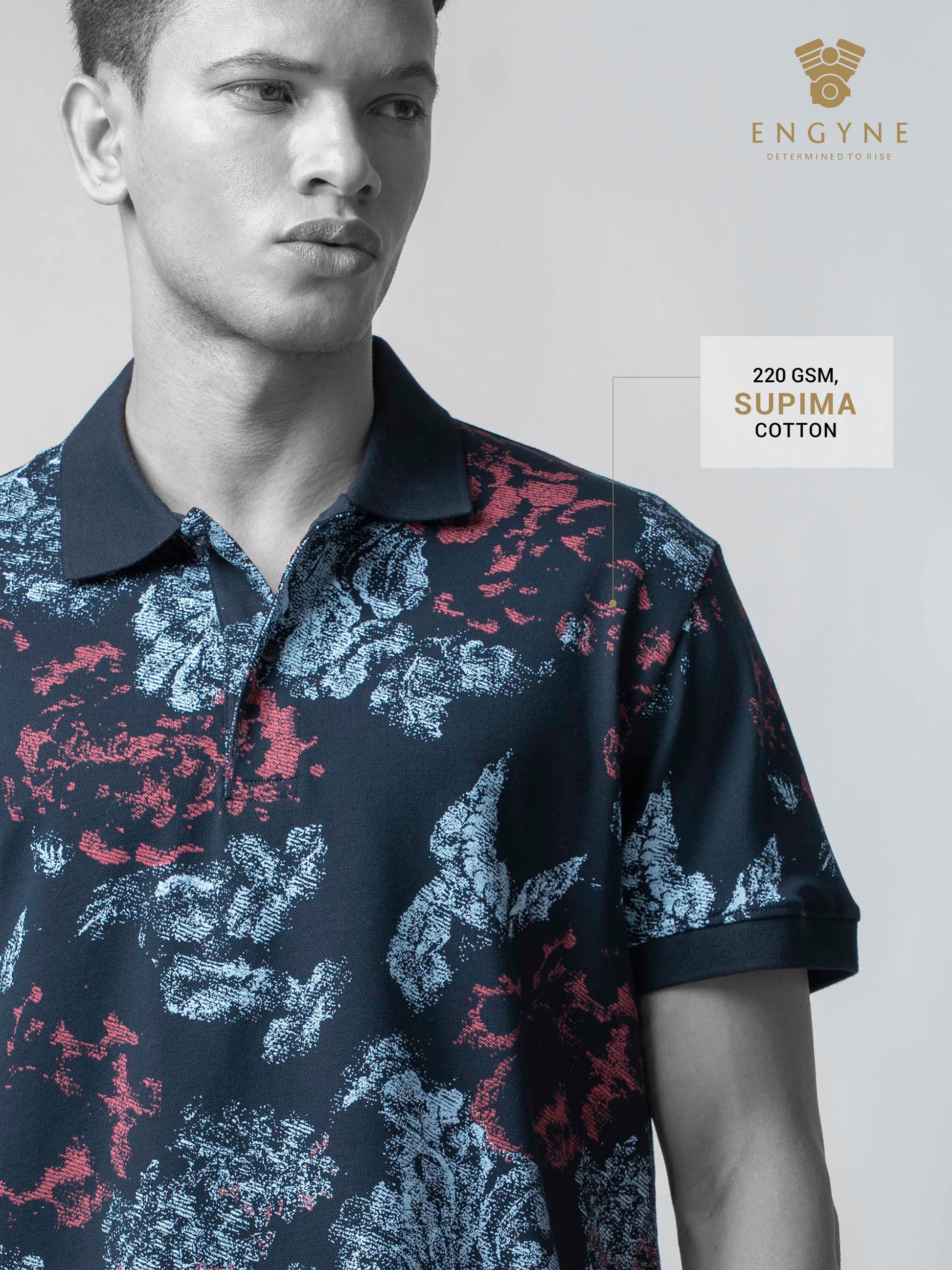 Navy blue polo tshirt for men 