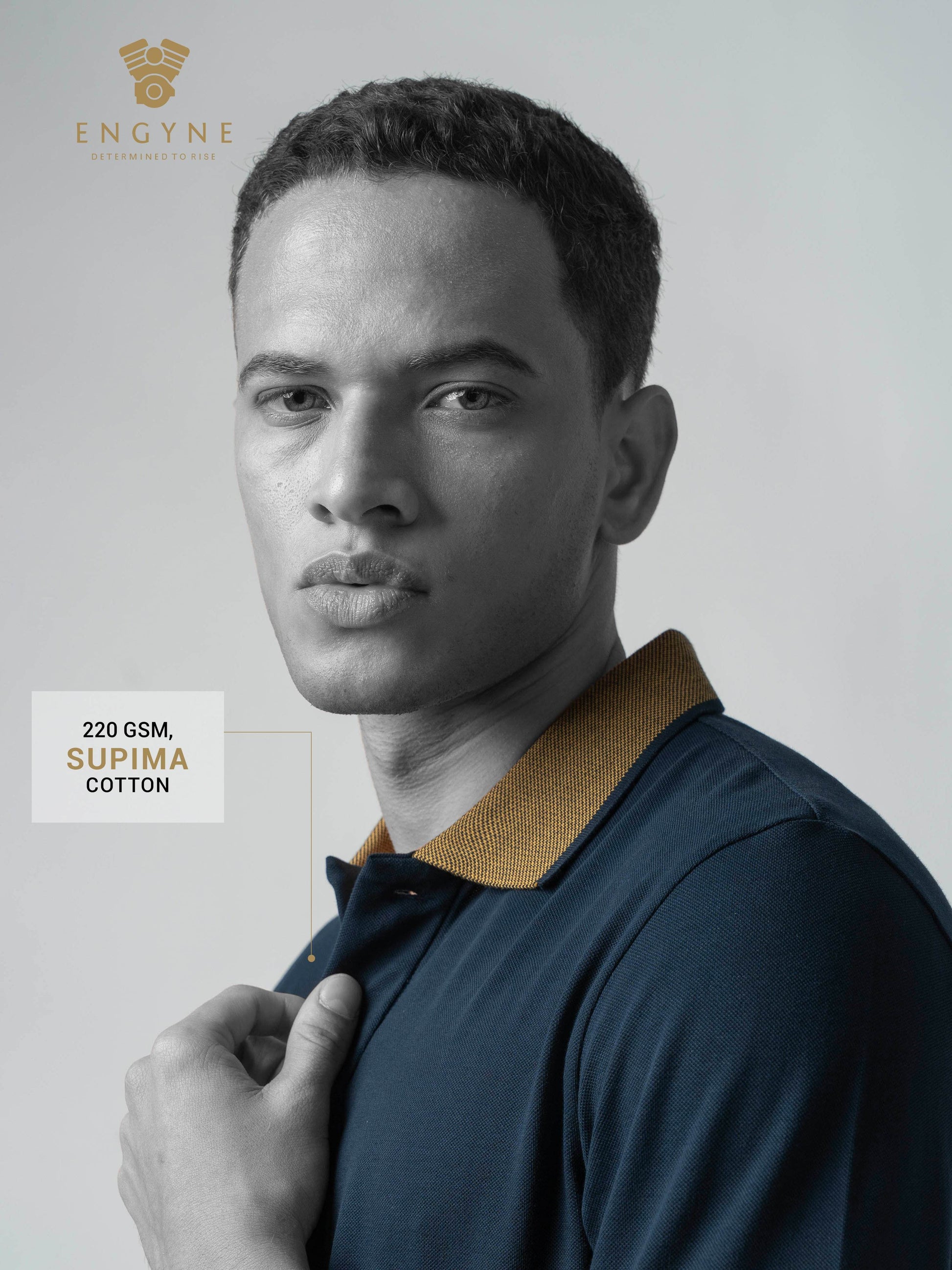 Navy blue polo tshirt for men