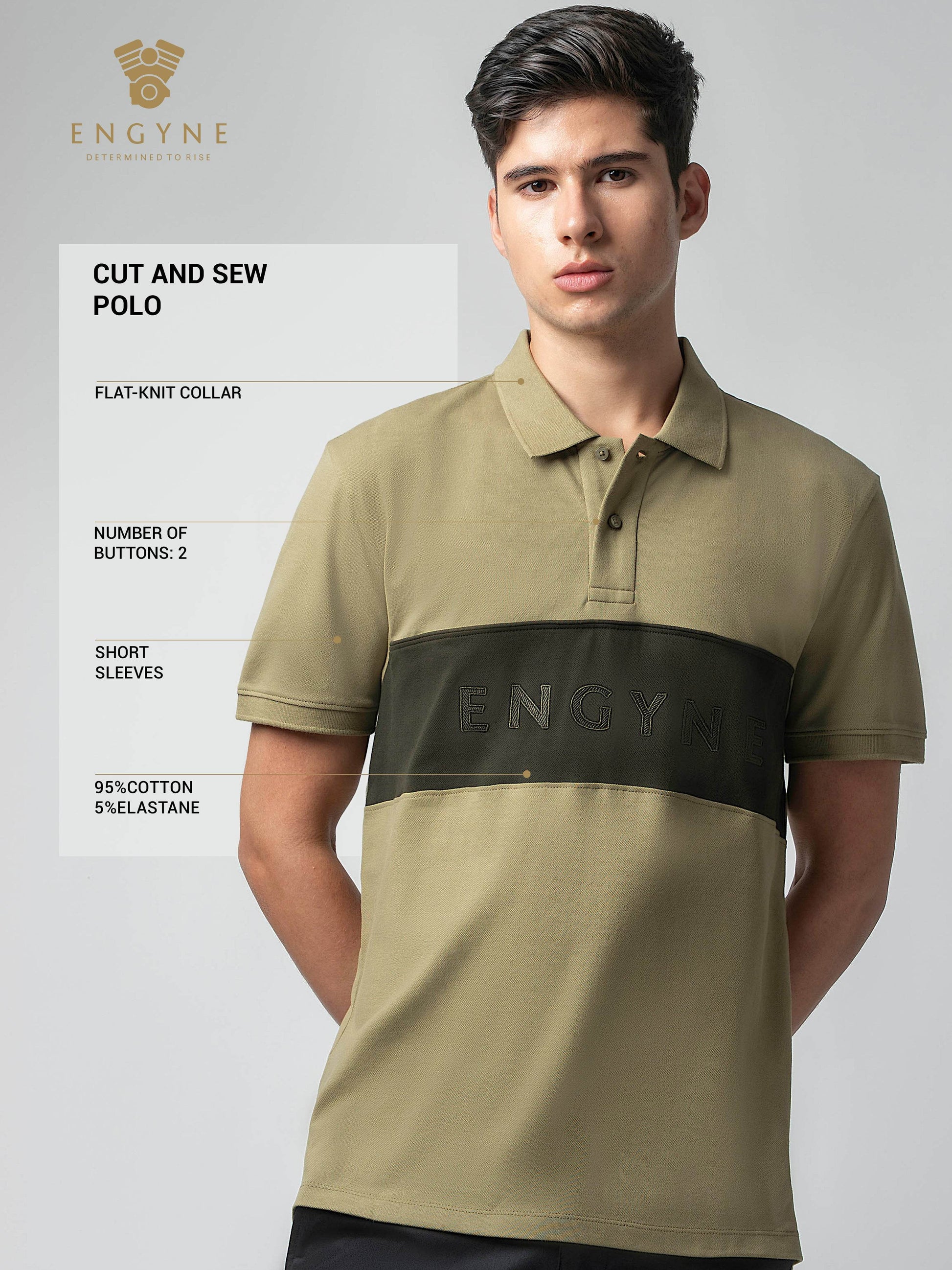 Olive polo tshirt for men 