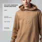 Cotton Khaki Hoodie Sweatshirt with DTM Chest Embroidery